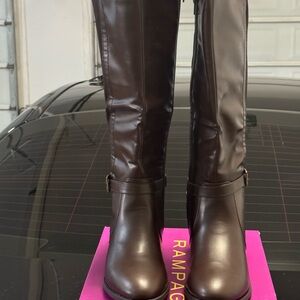 Rampage Women's Dark Brown Over the Knee Boots